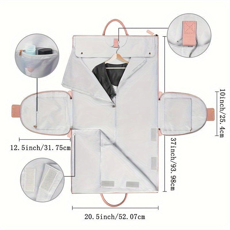 Foldable Travel Luggage with Large Suit Bag