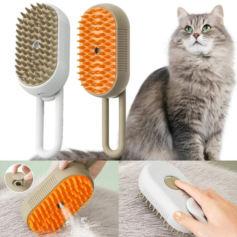 Hair removal brush for cats and dogs