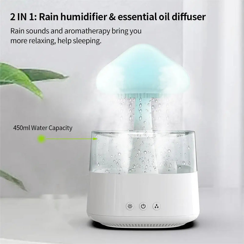 Relax Cloud Rain Diffuser Humidifier