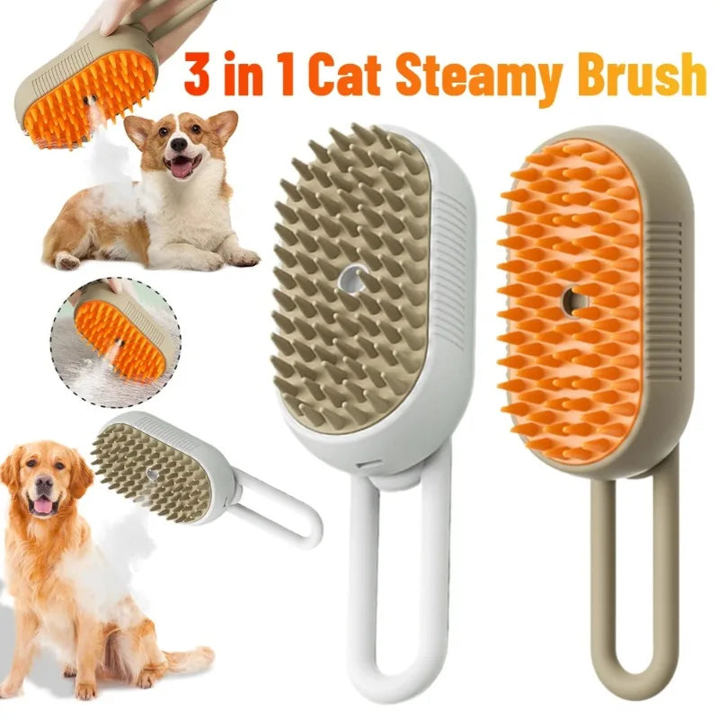 Hair removal brush for cats and dogs