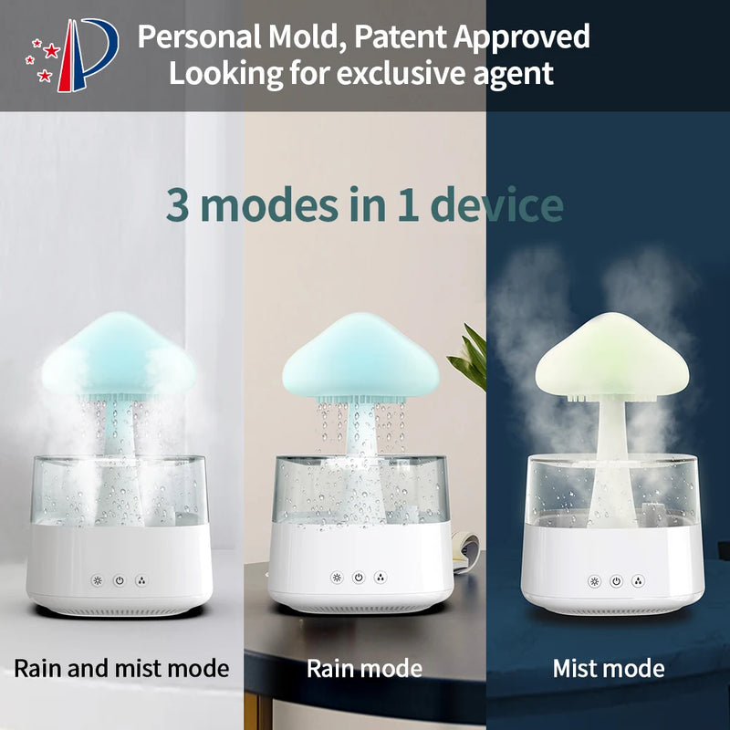 Relax Cloud Rain Diffuser Humidifier